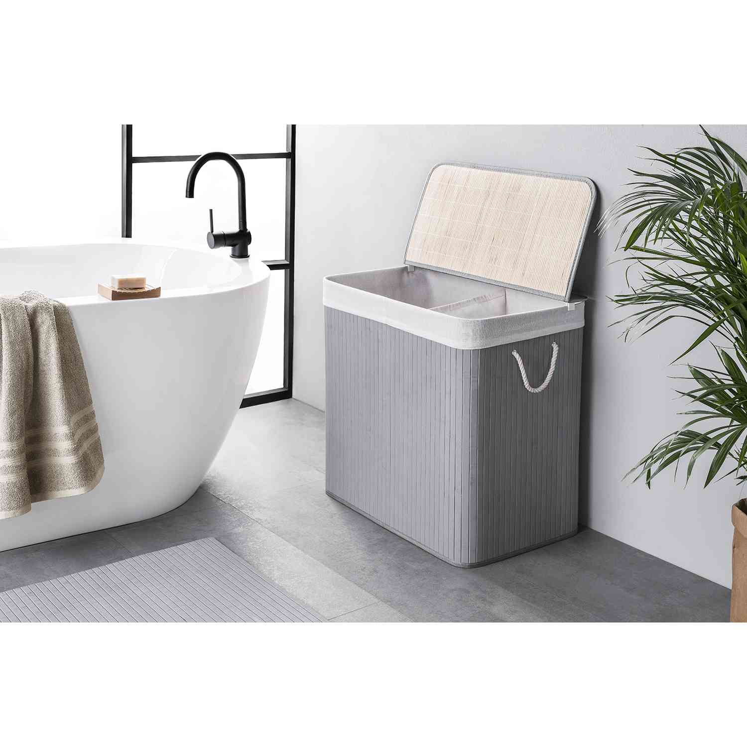 Hochwertiger Bambus Wäschekorb – Perfekt für Schlafzimmer, Bad und mehr