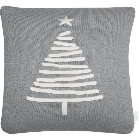 Kissenhülle Knitted Tree • Wendekissen mit Weihnachtsbaum • 100% Baumwolle • 45 x 45 cm