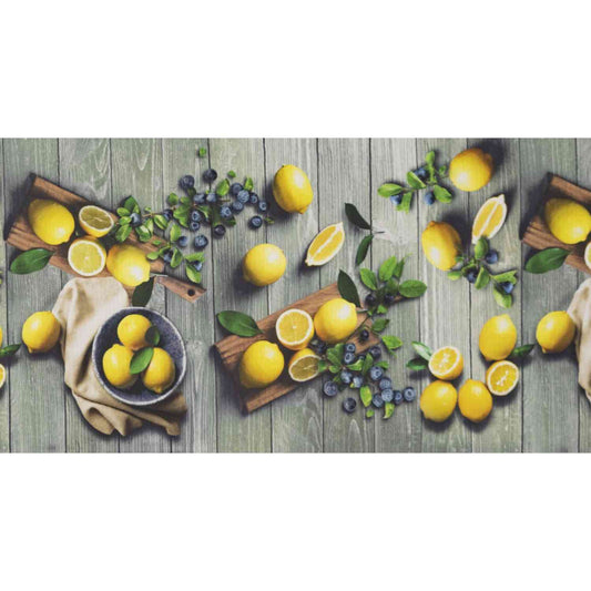 Küchenläufer Zitronen Design • von 50cm bis zu 10m • zuschneidbar • waschbar