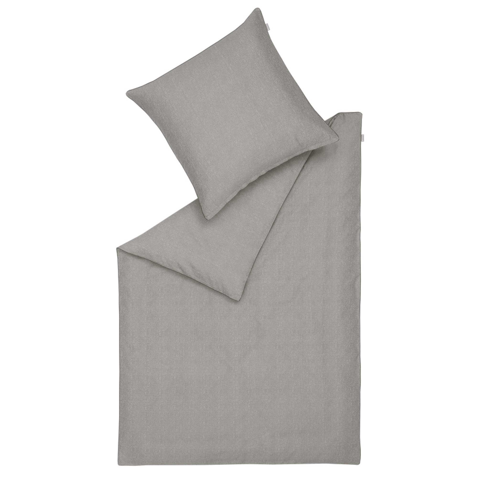 Satin Bettwäsche Ease mit Mini-Püncktchenmuster und Paspel
