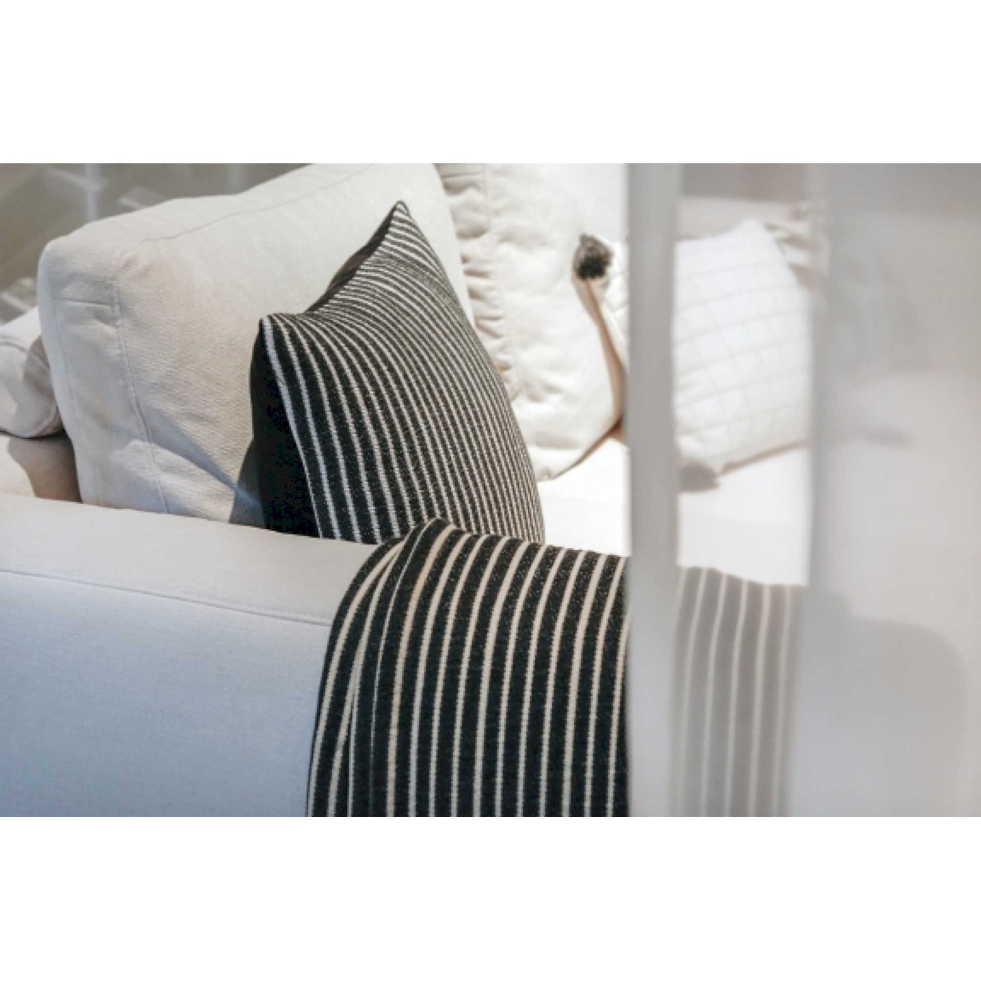 Plaid Line gestreift im Naturlook 130 x 170 cm - WohnDirect.com - Heimtextilien für stilvolles Wohnambiente