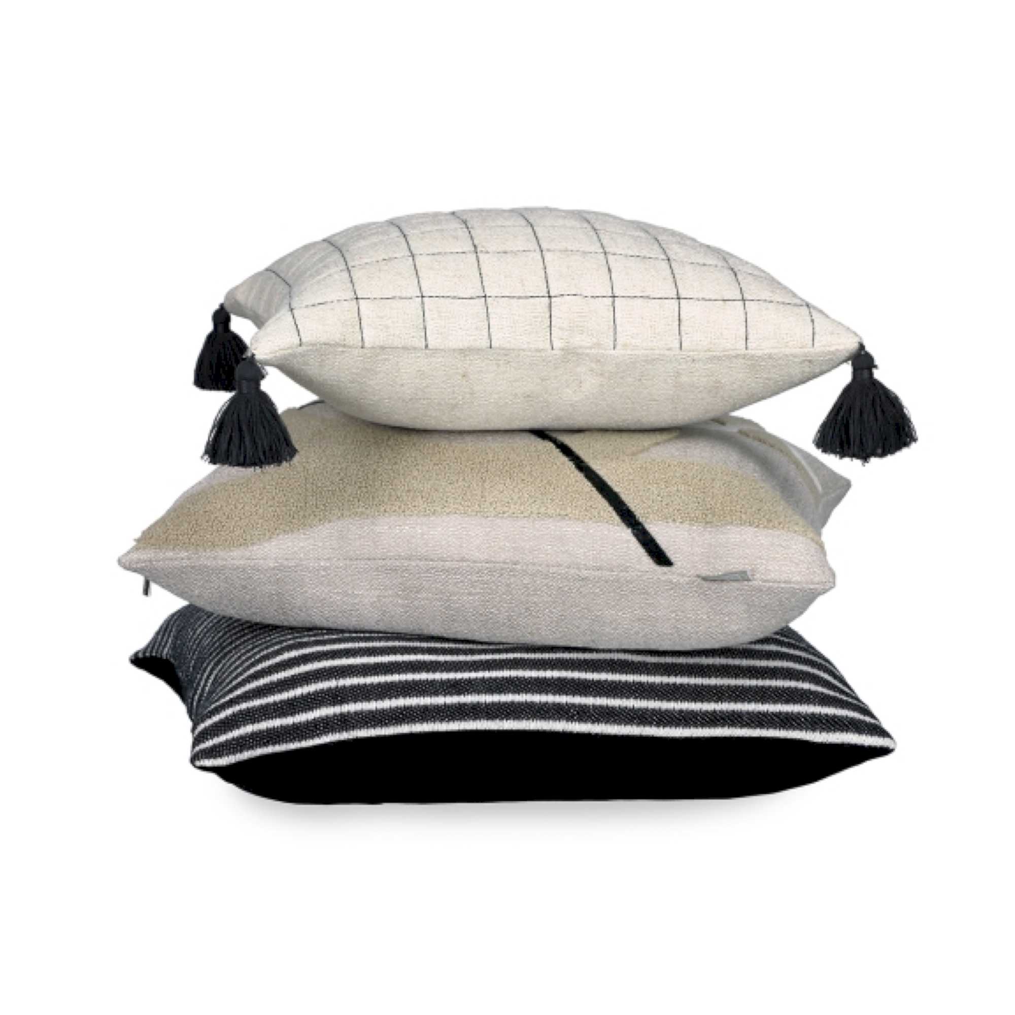 Kissenhülle Line mit Streifen in Samtoptik 45 x 45 cm - WohnDirect.com - Heimtextilien für stilvolles Wohnambiente