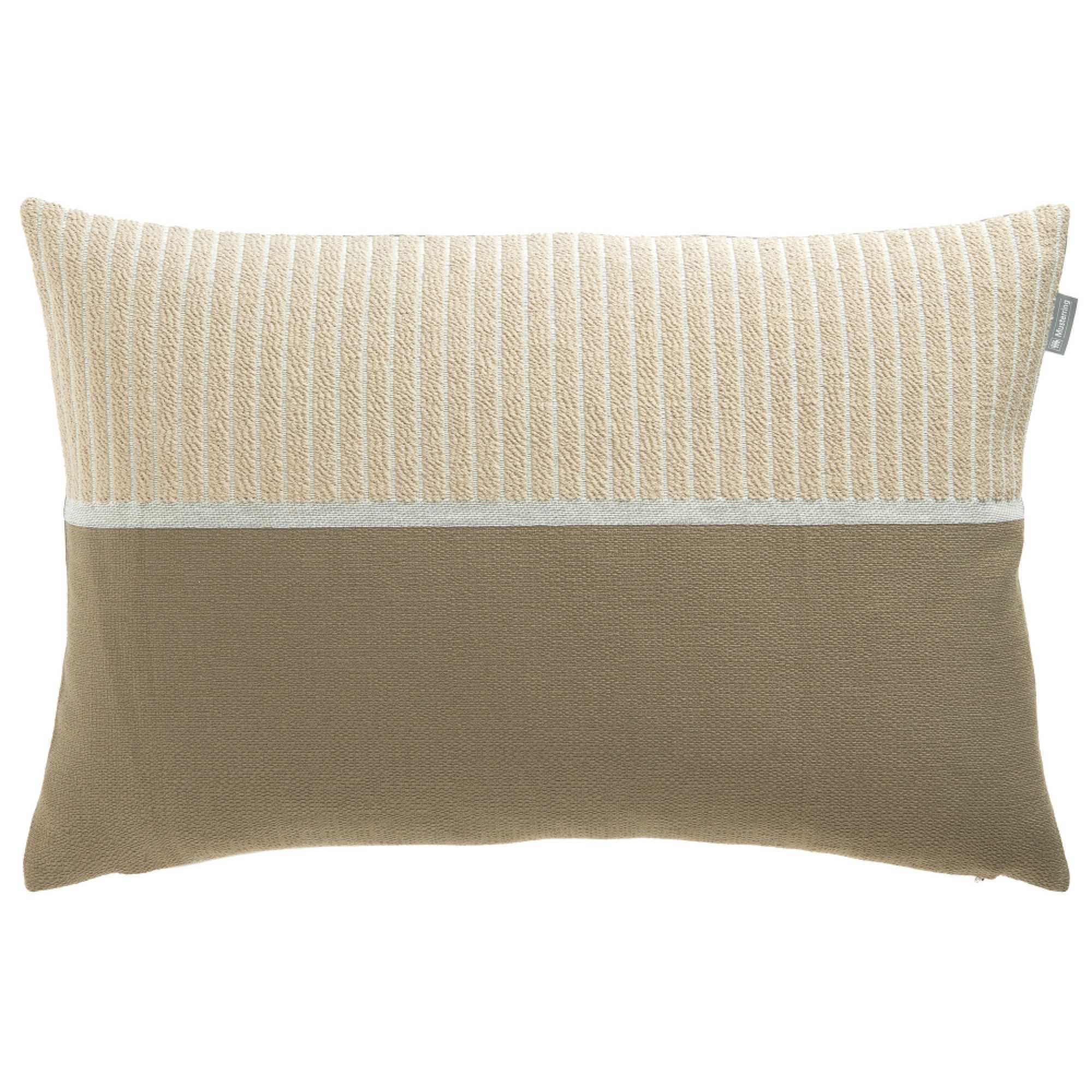 Stilvolle Zierkissenhülle in Beige und Grün