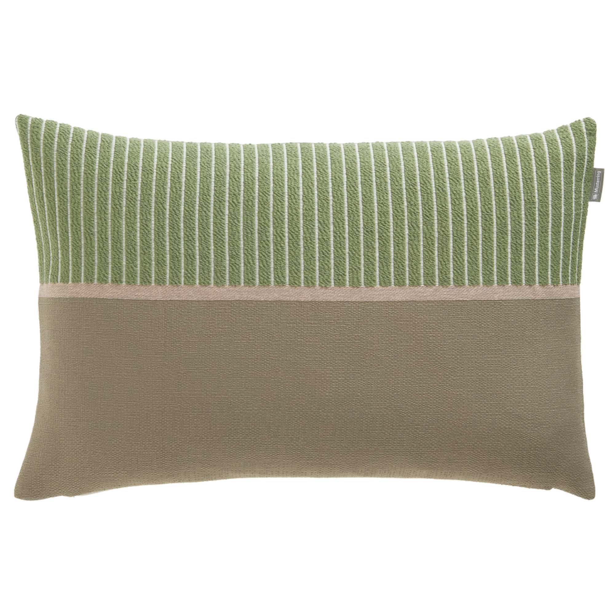 Stilvolle Zierkissenhülle in Beige und Grün