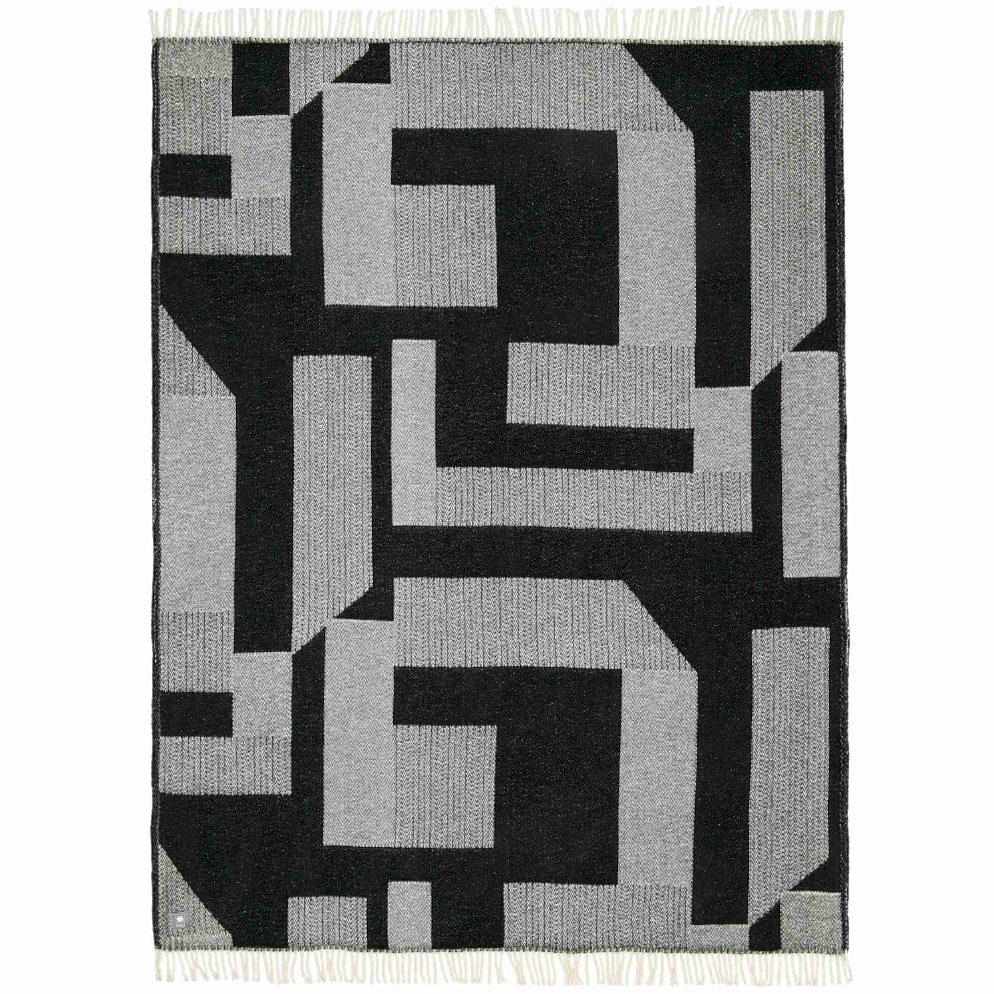 Kuschelige Wohndecke mit Fransen, 140x200 cm