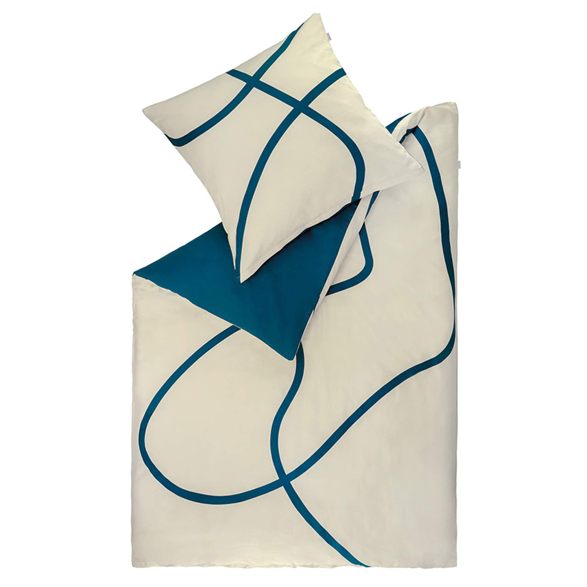 Satin Bettwäsche Artsy mit abstrakten Design