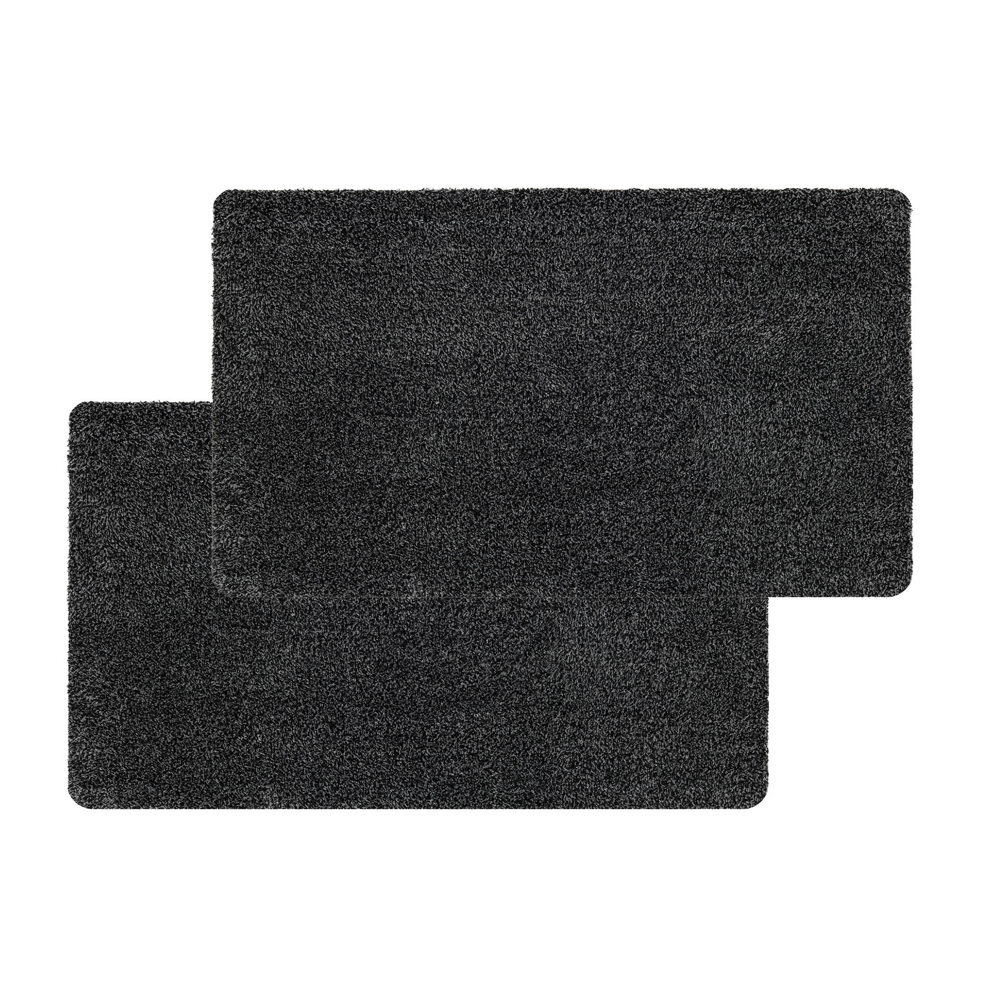 Fußmatte QUARZIT 2ER SET – waschbar, Baumwolle, PVC-frei