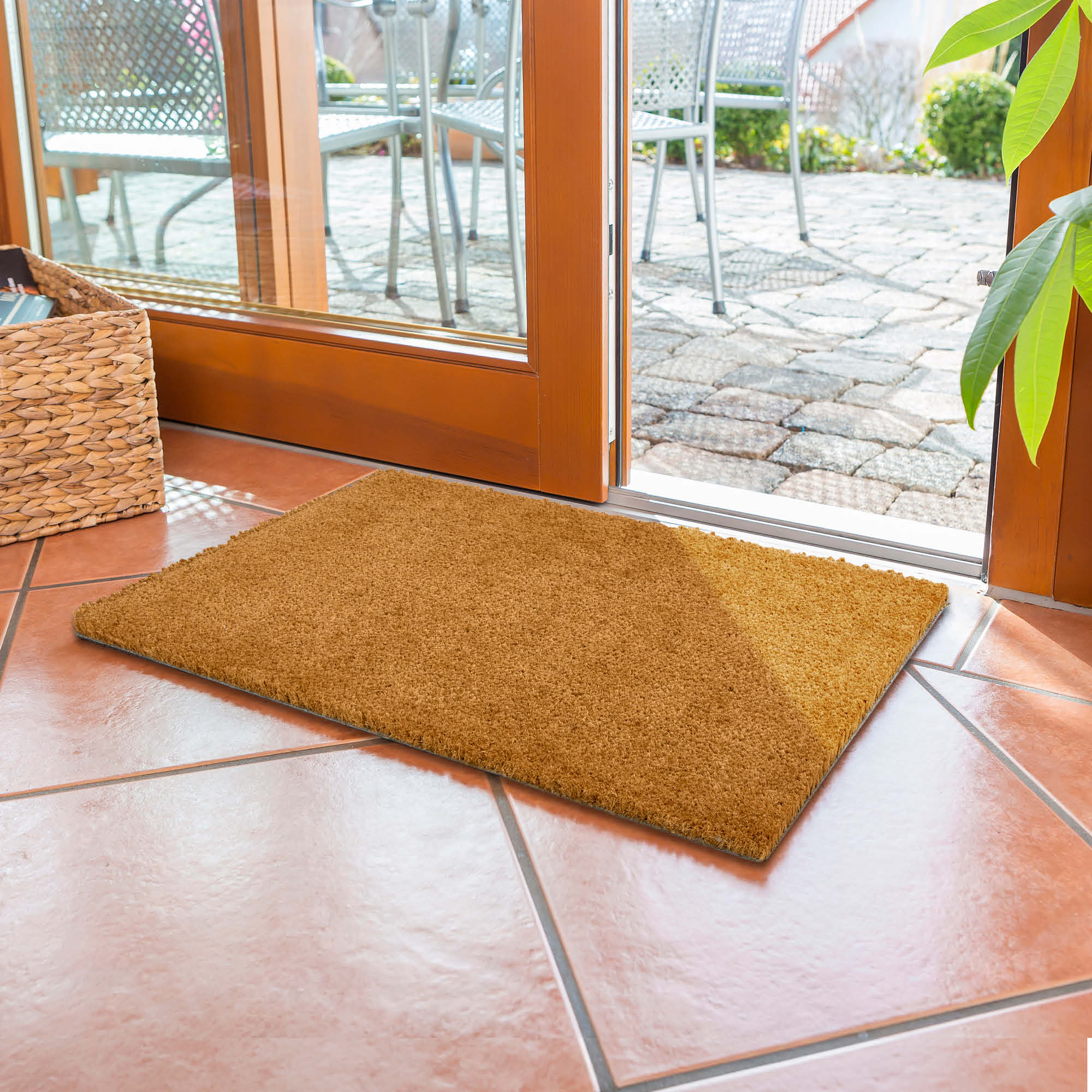 Fußmatte KEIRA 2er Set – Kokosvelours 100% Naturfaser