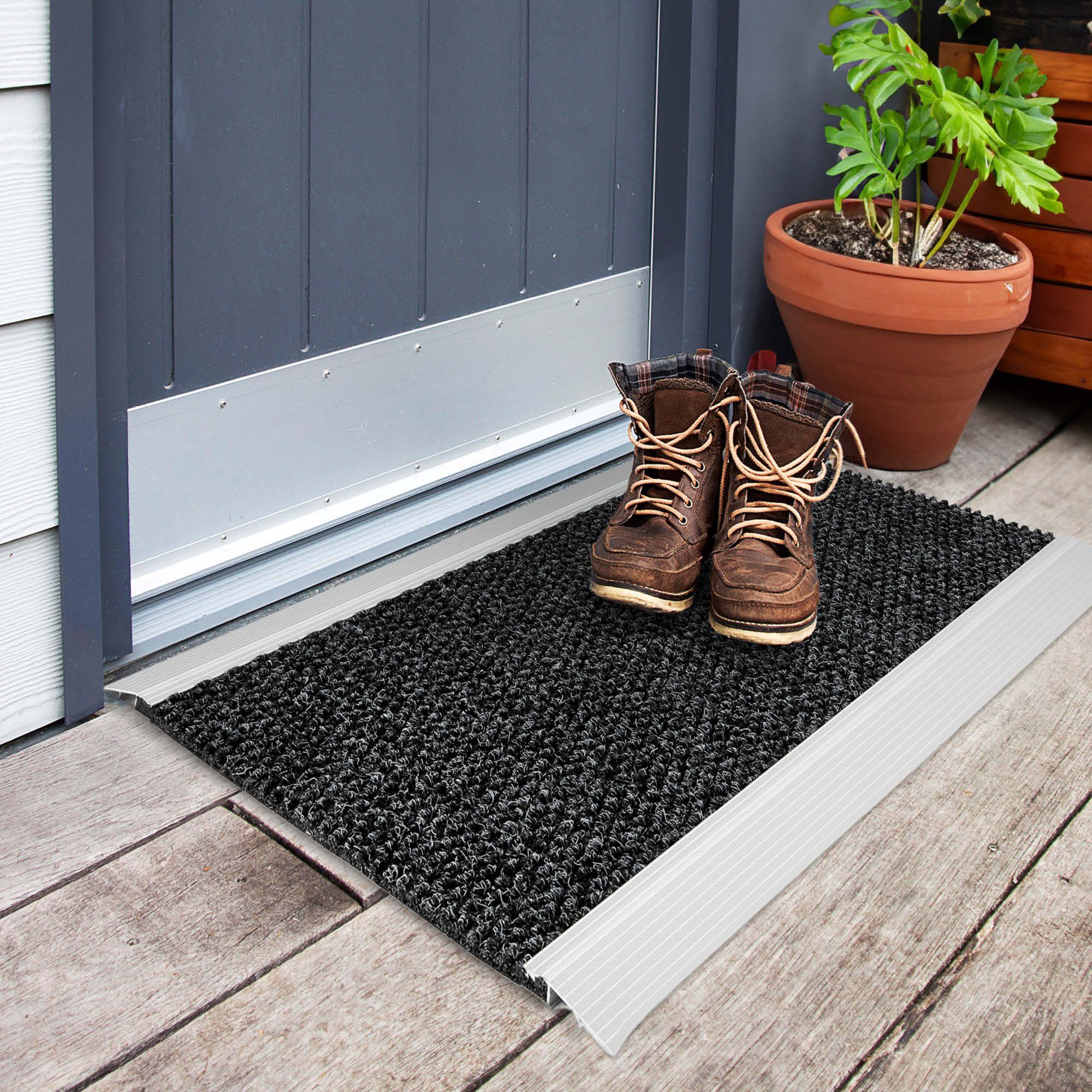 Fußmatte NUB BRUSH ALU – Aluminium & Eco