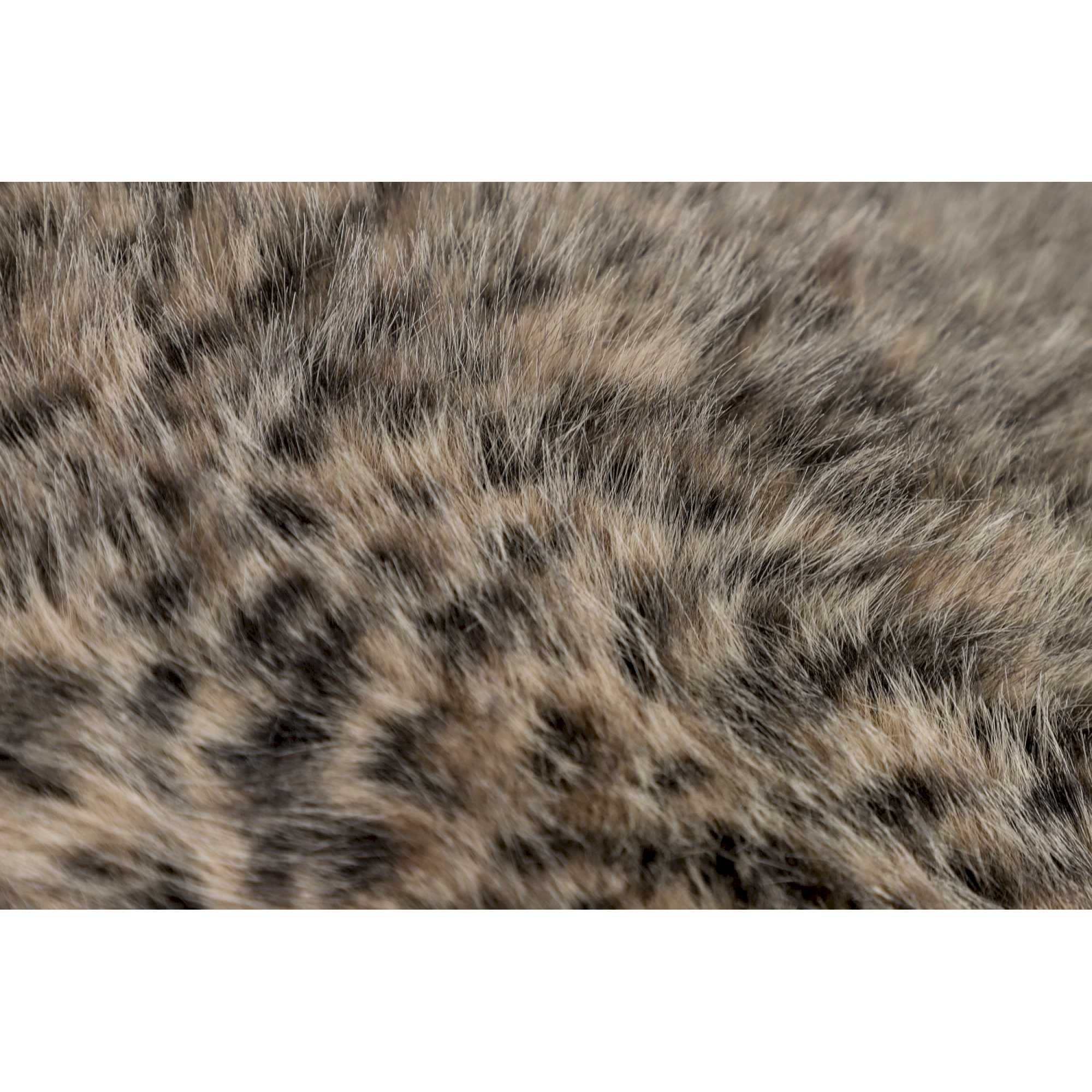 Luxuriöse Sitzauflage Sportalm 70x100 cm mit Leopardenmuster – weiches Kunstfell & Velours