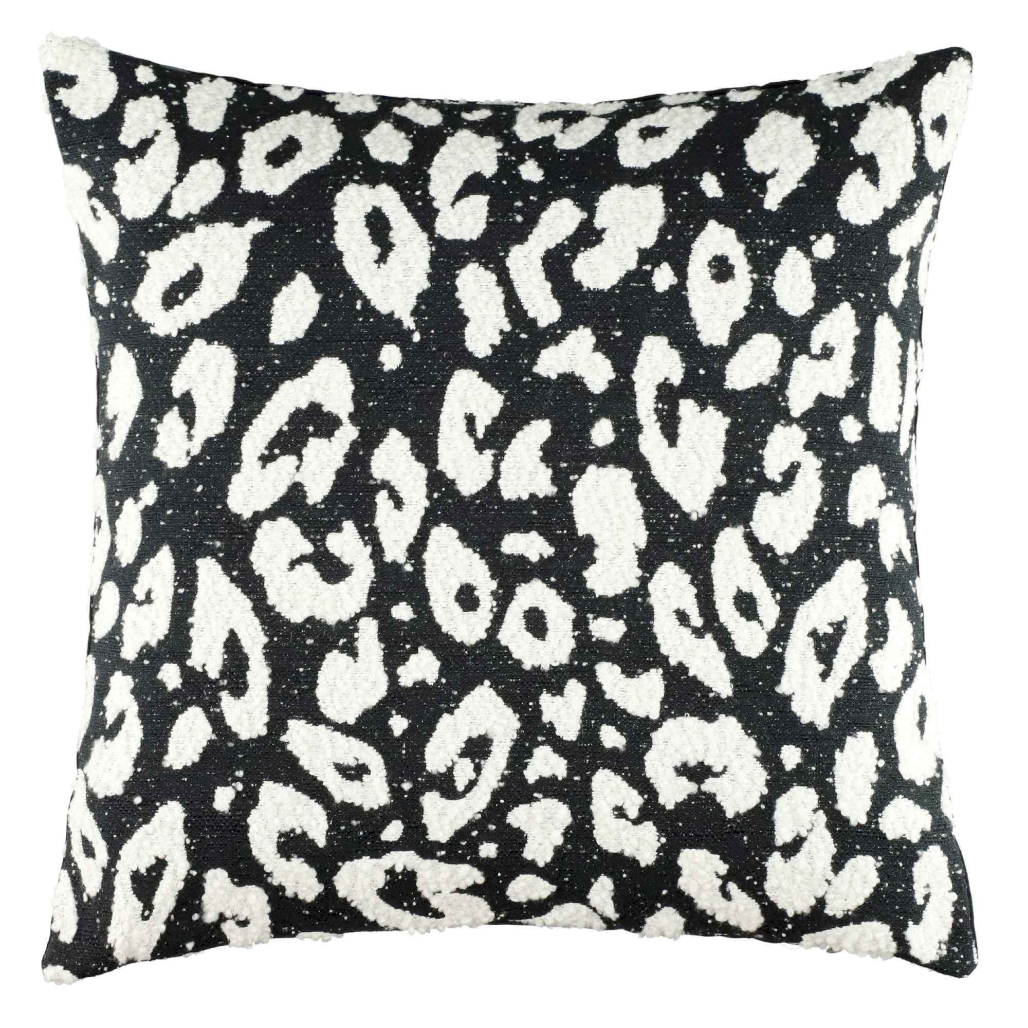 Sportalm Kissenhülle im eleganten Design, Bouclé & Metallic-Garn, in den Größen 38x58cm & 50x50cm – Schwarz & Beige