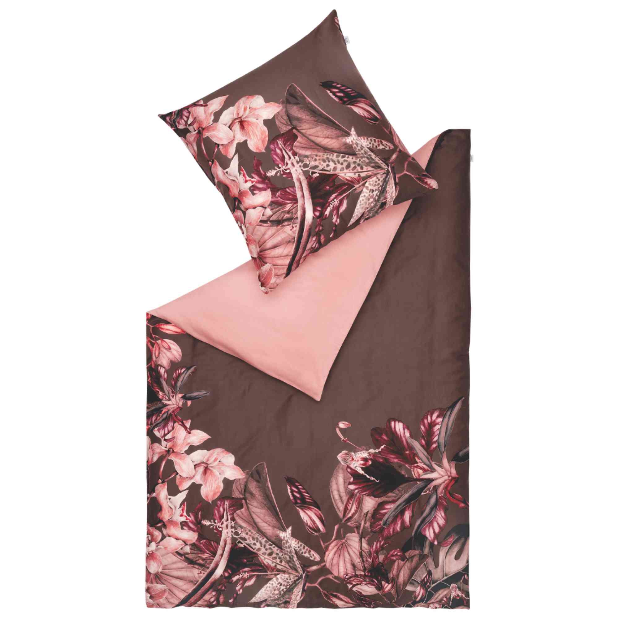 Satin Bettwäsche Amalia mit floralem Design - WohnDirect.com - Heimtextilien für stilvolles Wohnambiente