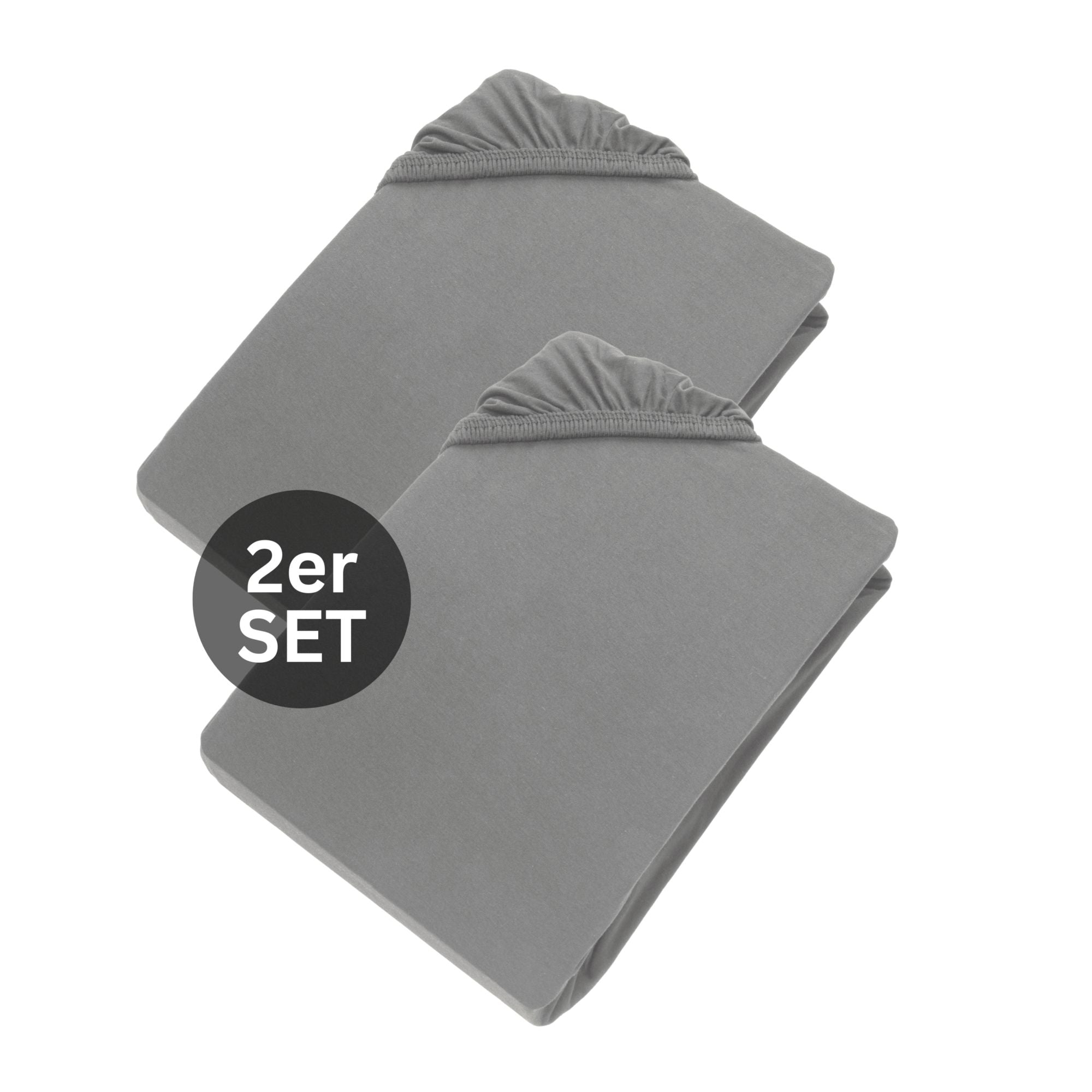 SCHÖNER WOHNEN Spannbettlaken, Spannbetttuch auch im 2er Spar Set, 100x200cm, 150x200cm, 200x200cm, Feinjersey