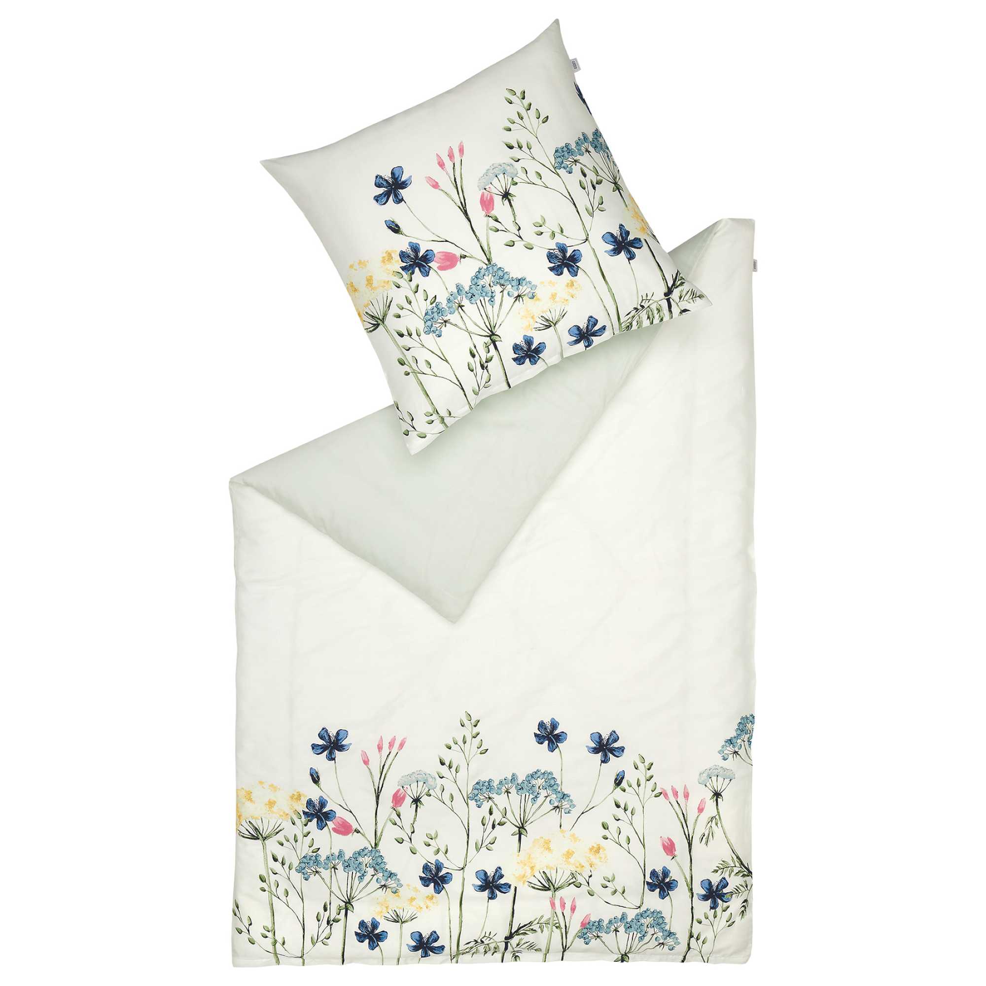 Satin Bettwäsche mit bedrucktem Blumenmuster - WohnDirect.com - Heimtextilien für stilvolles Wohnambiente