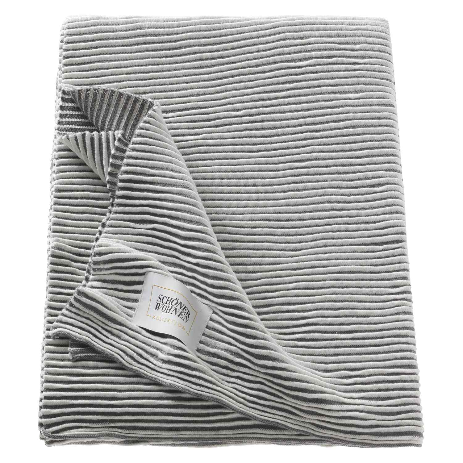 Tagesdecke Liv • 100% Baumwolle • Biesenmuster • 2 Größen
