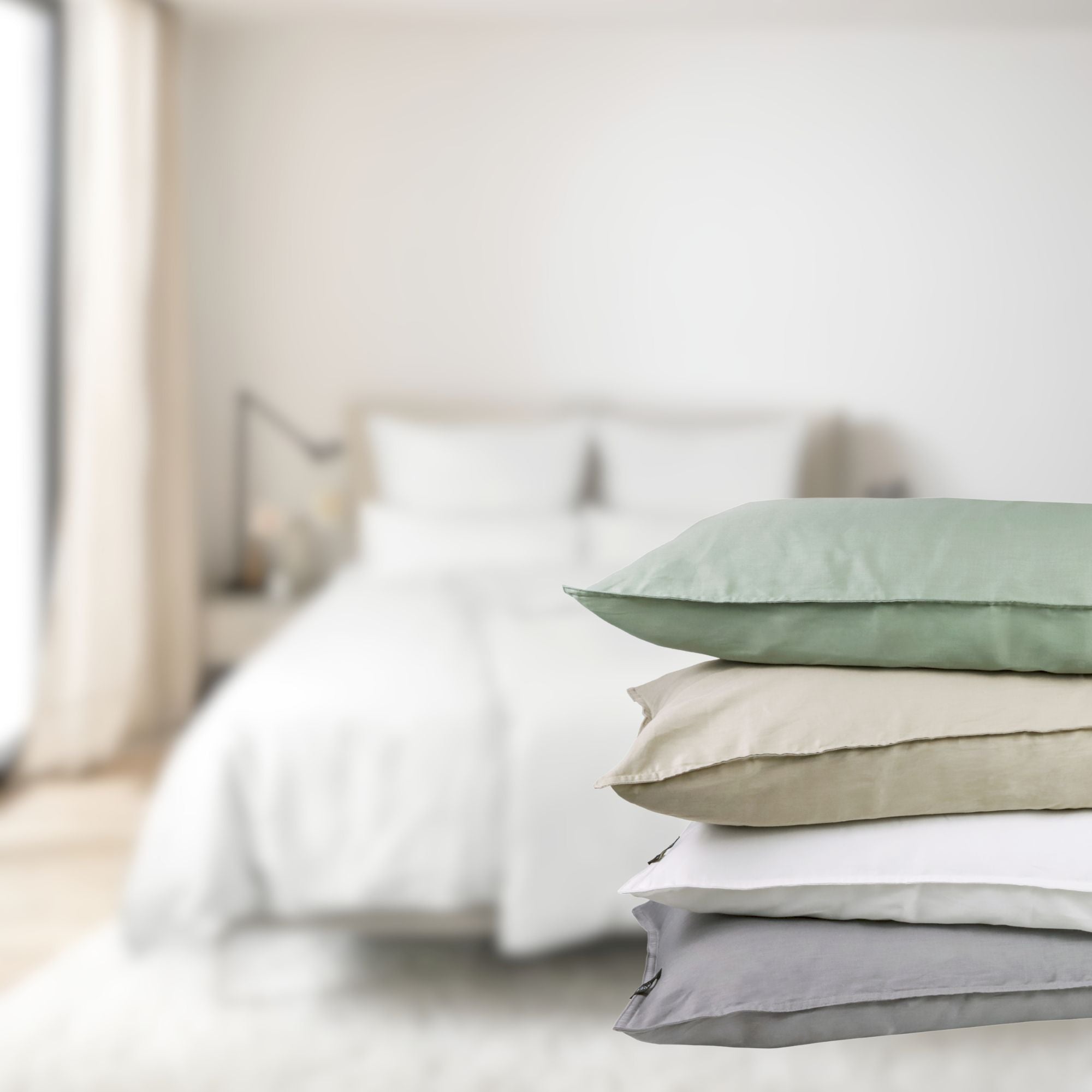 Satin Bettwäsche Set 100% Baumwolle – Verschiedene Größen & Farben