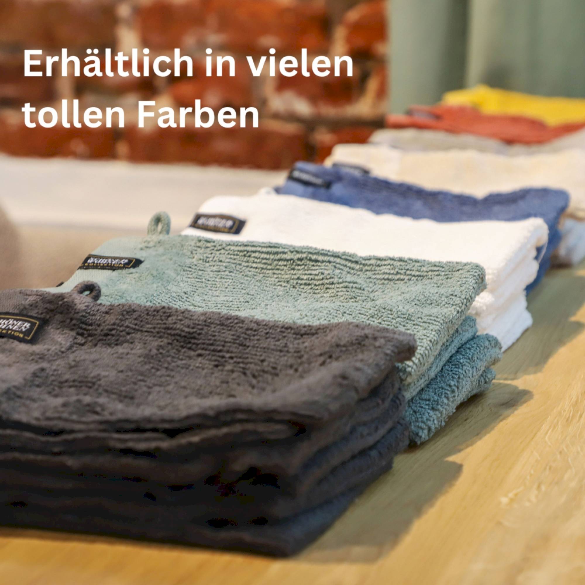 6er Set Frottee Waschhandschuhe – Airtouch Qualität, 100% Baumwolle, 16x21 cm, weich