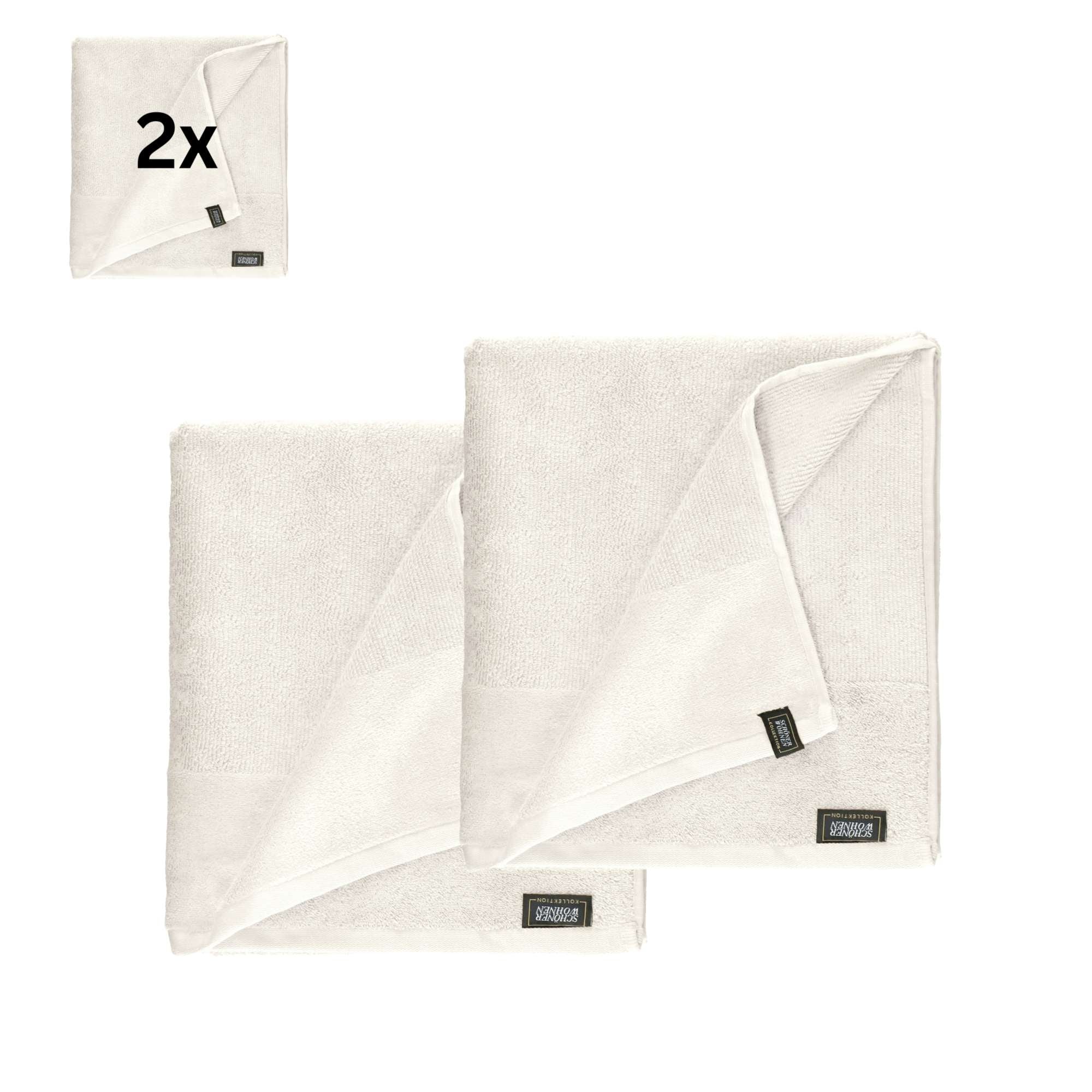 2er Set Frottee Badetuch – Airtouch Qualität, 100% Baumwolle, 100x150 cm, weich - WohnDirect.com - Heimtextilien für stilvolles Wohnambiente