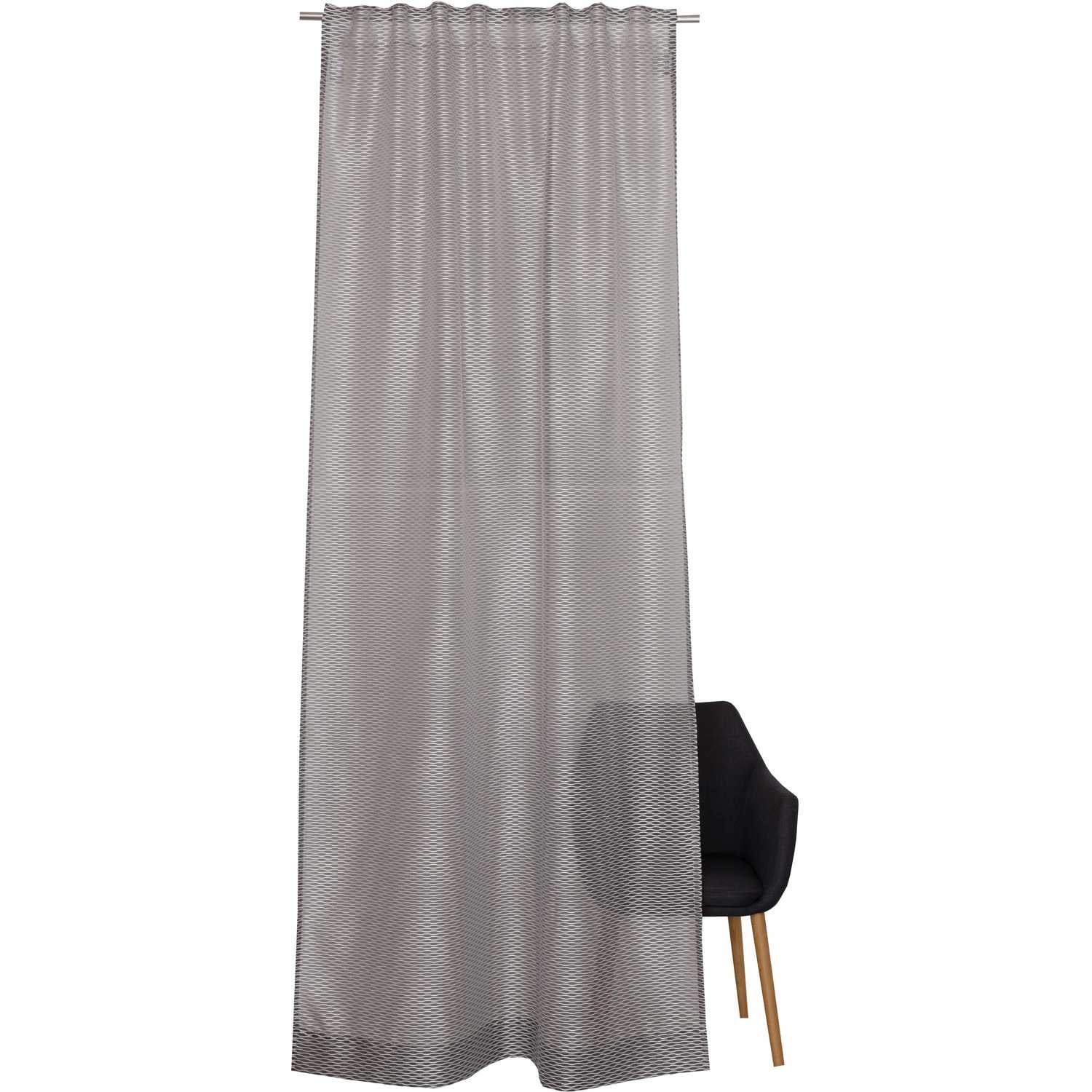 Vorhang Splash mit vedecktem Schlaufenband • halbtransparent • 130 x 250 cm