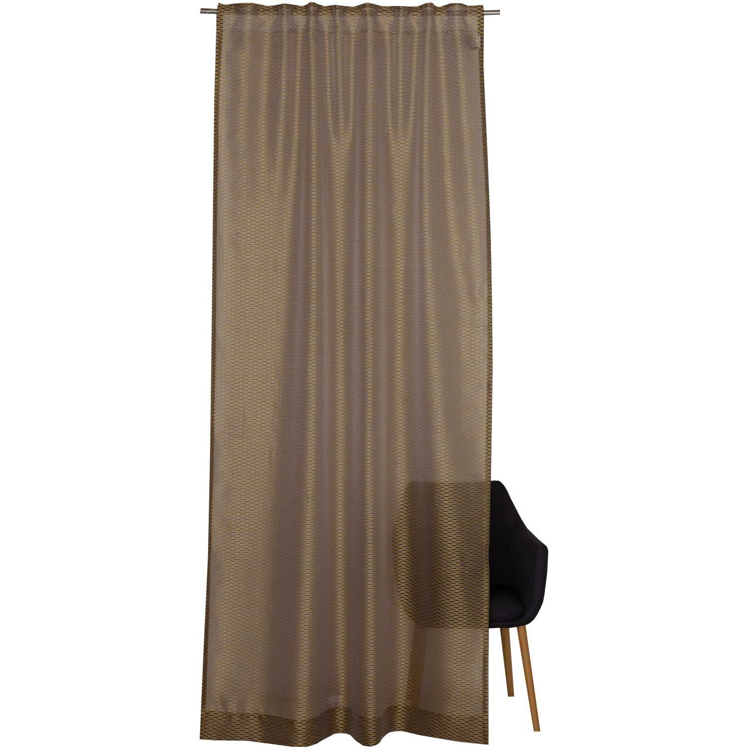 Vorhang Splash mit vedecktem Schlaufenband • halbtransparent • 130 x 250 cm