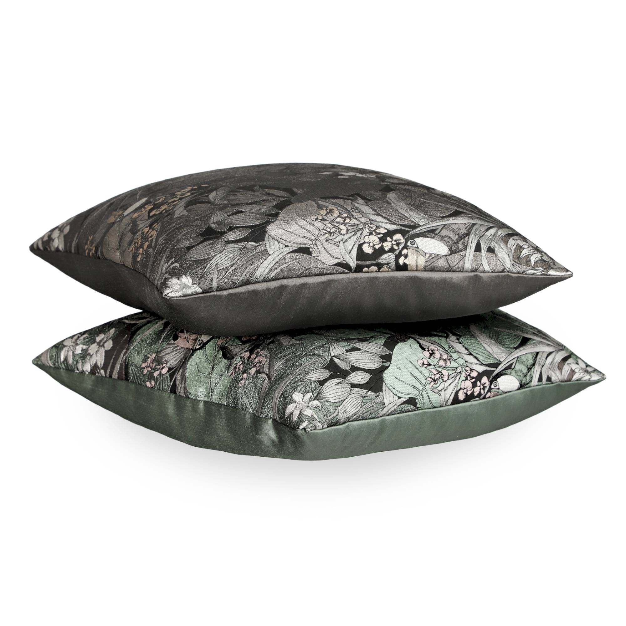 Kissenhülle "Toucan" von Schöner Wohnen, Jacquard, exotisches Dschungelmotiv