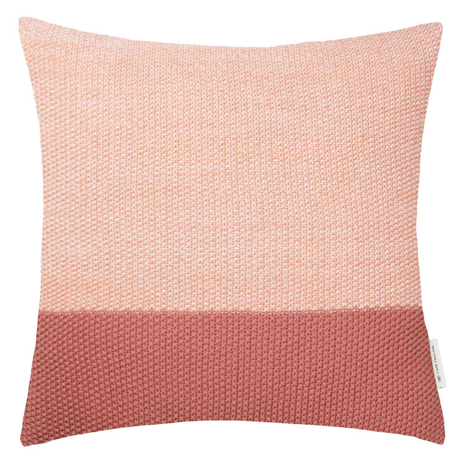 Zierkissenhülle Knitted Block • Reißverschluss • 100% Baumwolle • Perlmuster • 45x45cm