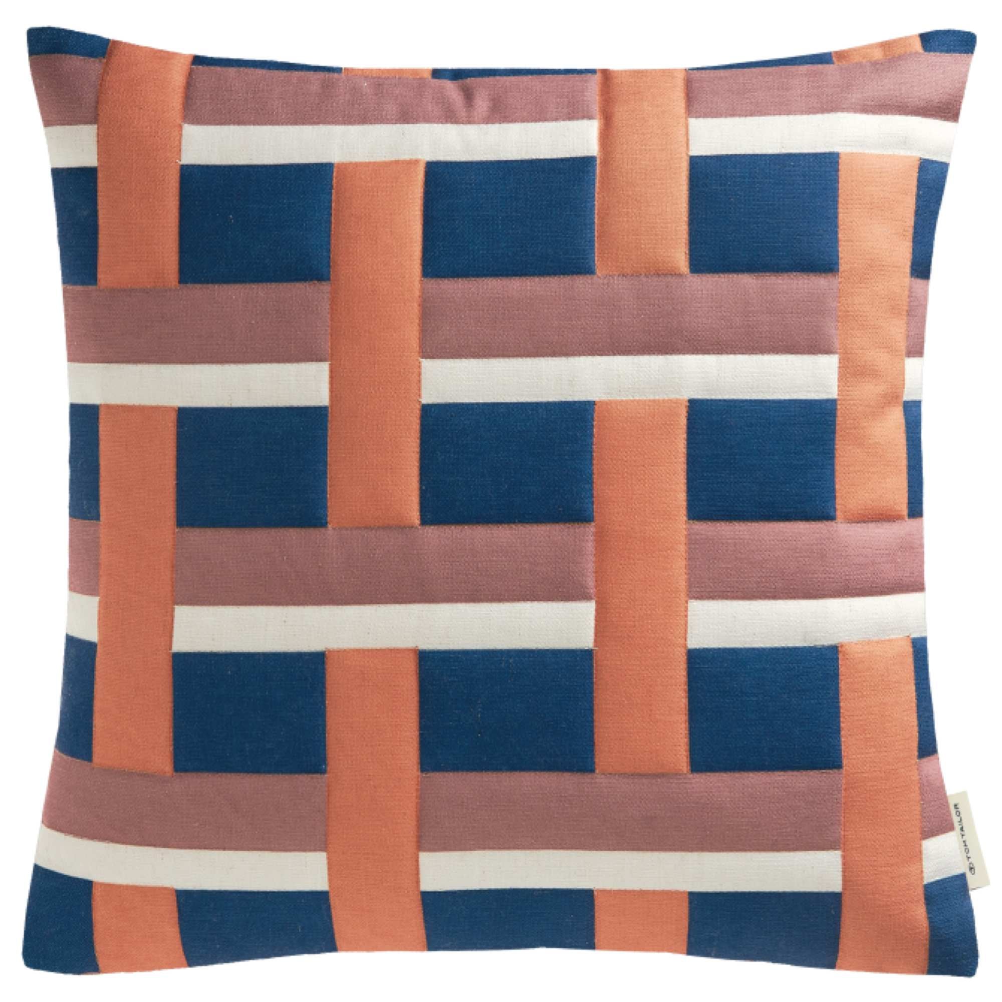 Kissenhülle Multi Check mit grafischem Muster  45 x 45 cm