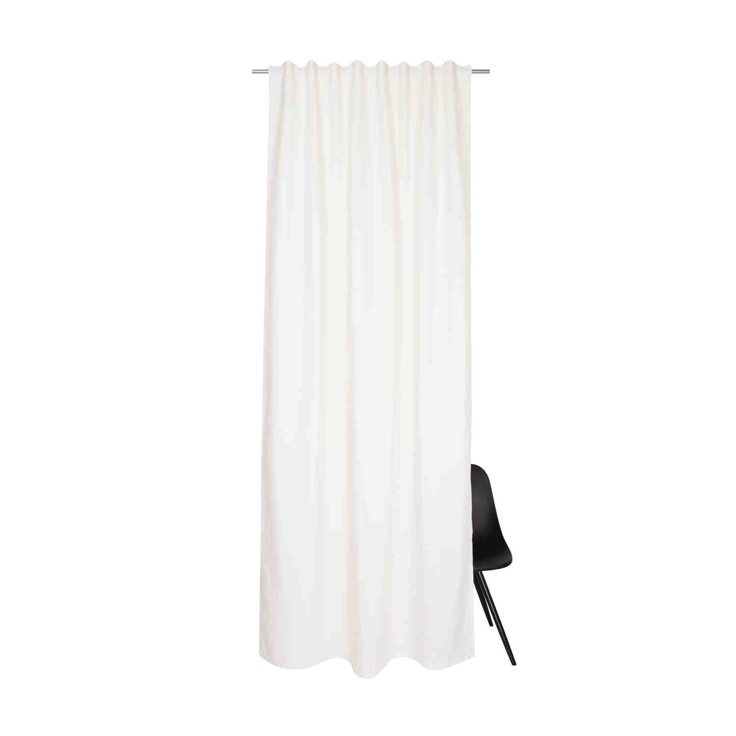 Schlaufenschal Pin Stripe • Streifenmuster • verdeckte Schlaufen • Blichdicht • 130 x 250 cm - WohnDirect.com - Heimtextilien für stilvolles Wohnambiente