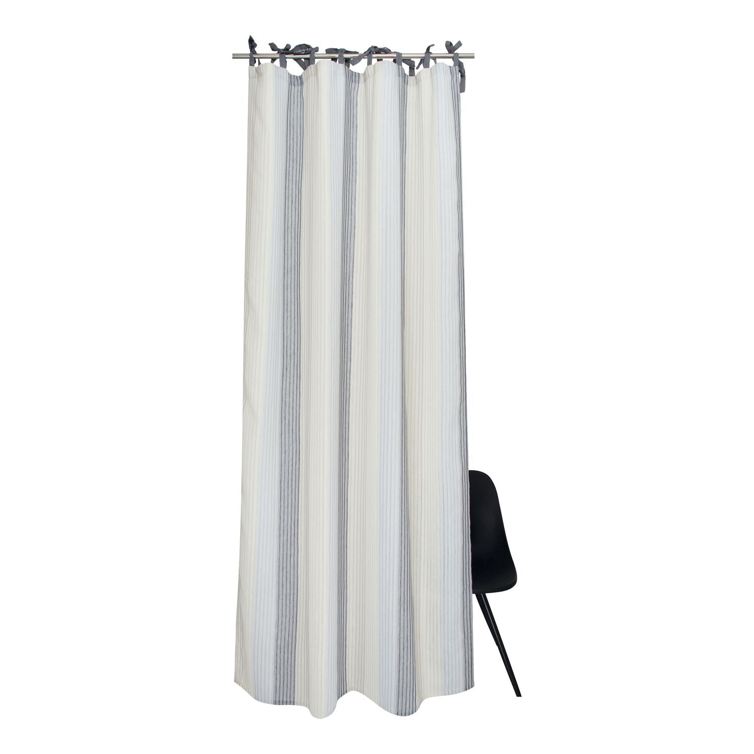 Fertigvorhang Stroke • mit Gardinenband • halbtransparent • 130x250cm