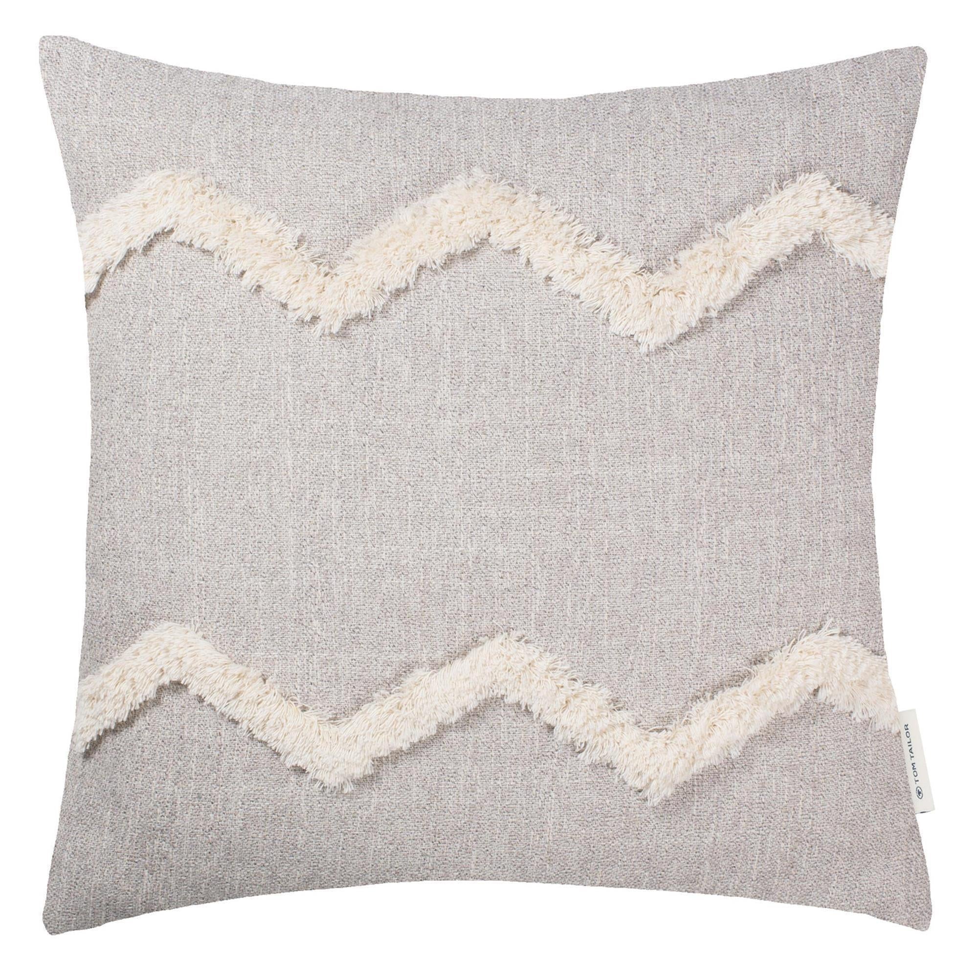 Zierkissenhülle Structured Zag • Reißverschluss • Zickzackmuster • 45x45cm