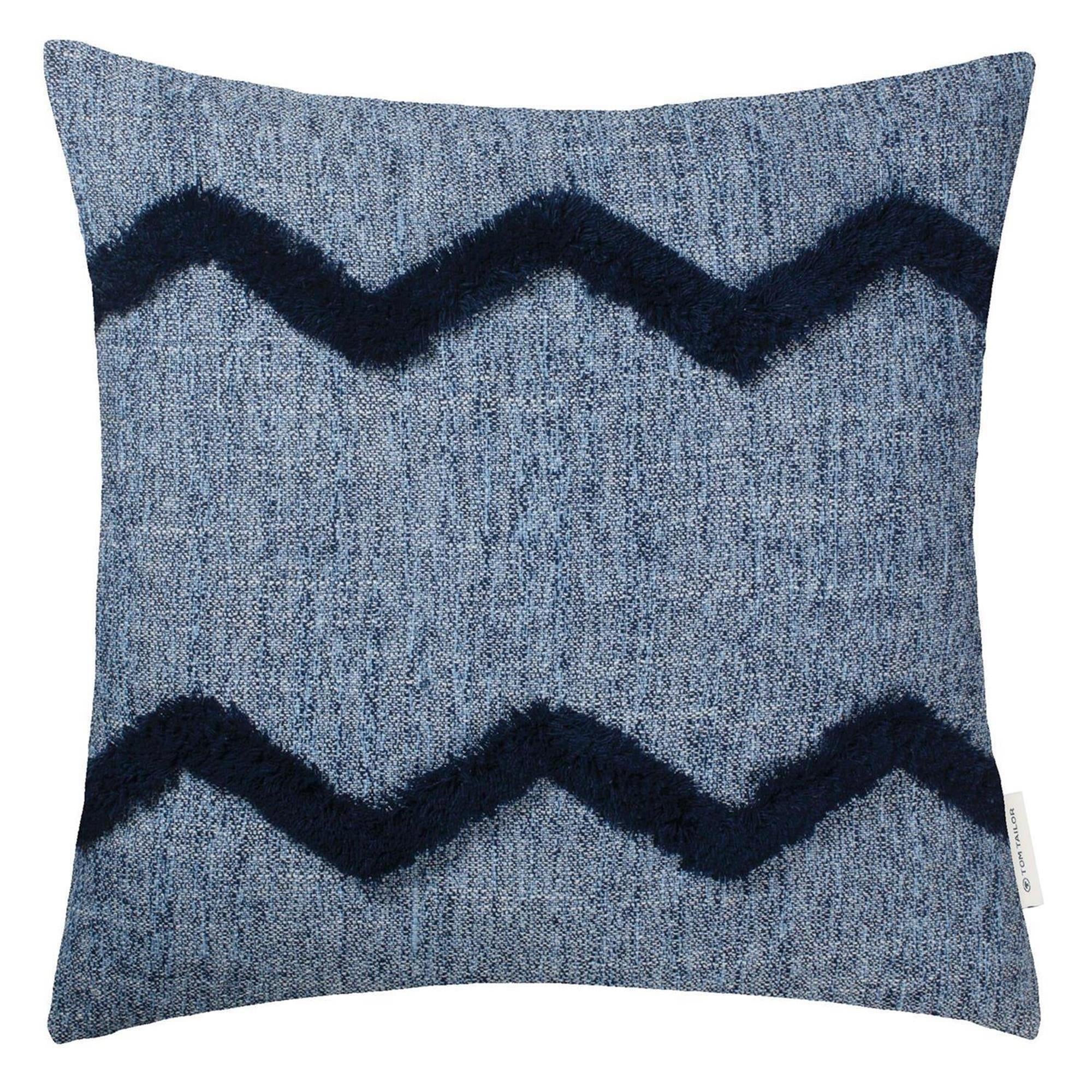 Zierkissenhülle Structured Zag • Reißverschluss • Zickzackmuster • 45x45cm