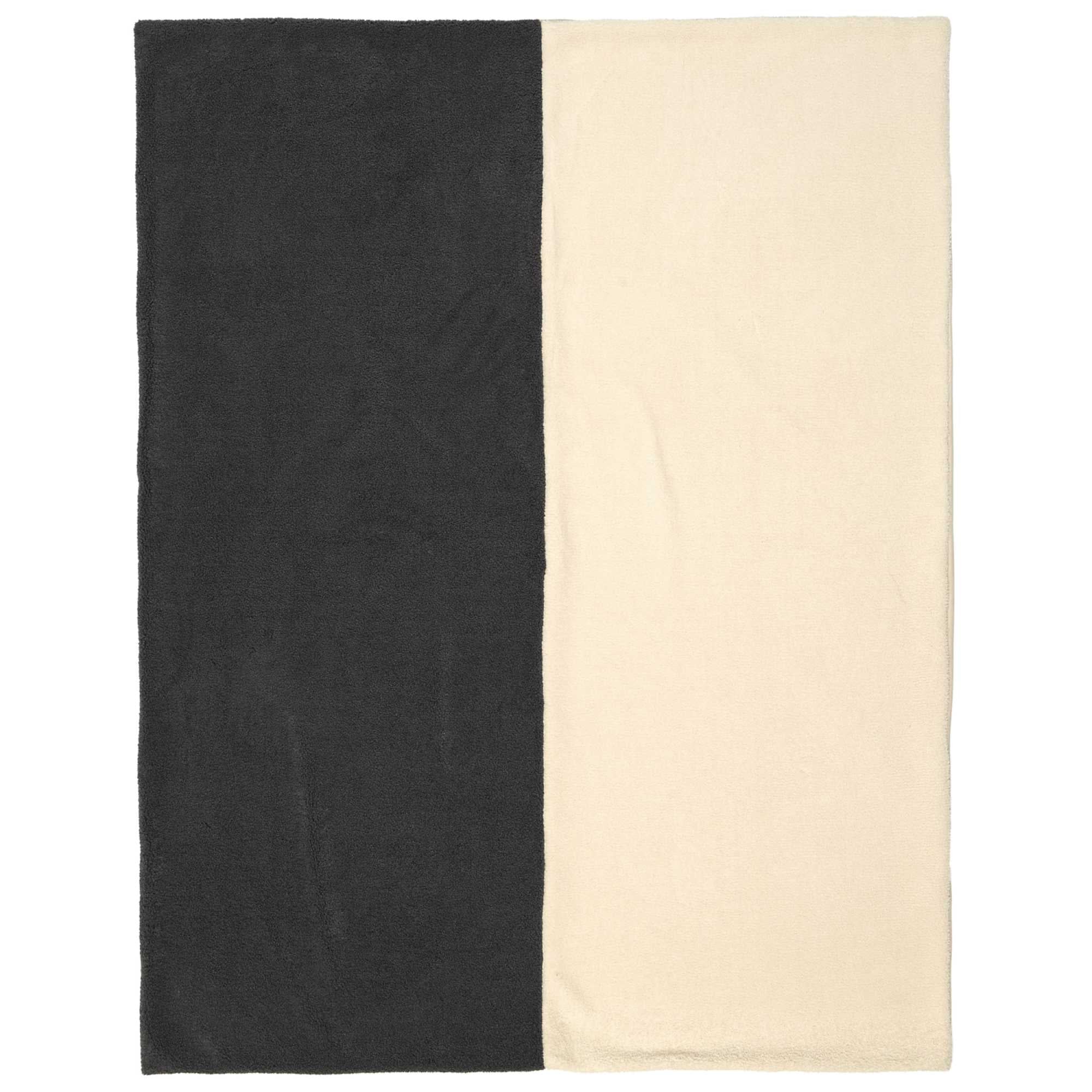 TOM TAILOR Wohndecke – Kuscheldecke mit Teddy & Velvet, Grau/Beige, 100% Polyester