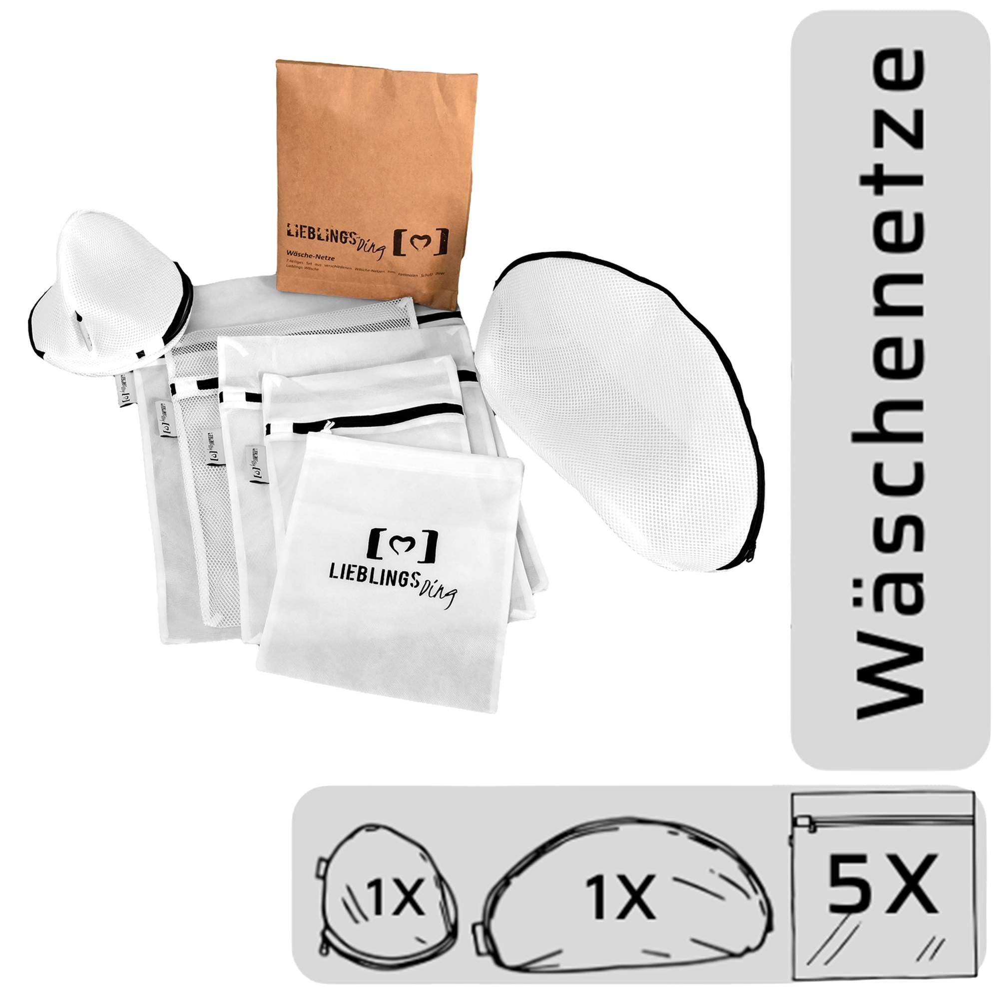 LIEBLINGS-Ding Wäschenetz – 7er Set inkl. BH & Schuh
