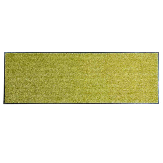 Schmutzfangmatte Proper Tex Uni • waschbar • 5 Größen-Fußmatten Einfarbig-ASTRA-Grün-60 x 180 cm-Wohndirect - Fußmatten, Badematten und mehr