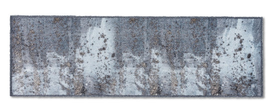 Pure & Soft Schmutzfangmatte • in 12 Farben und 2 Größen-Fußmatten mit Motiven-ASTRA-Beton hellblau-50 x 150 cm-Wohndirect - Fußmatten, Badematten und mehr