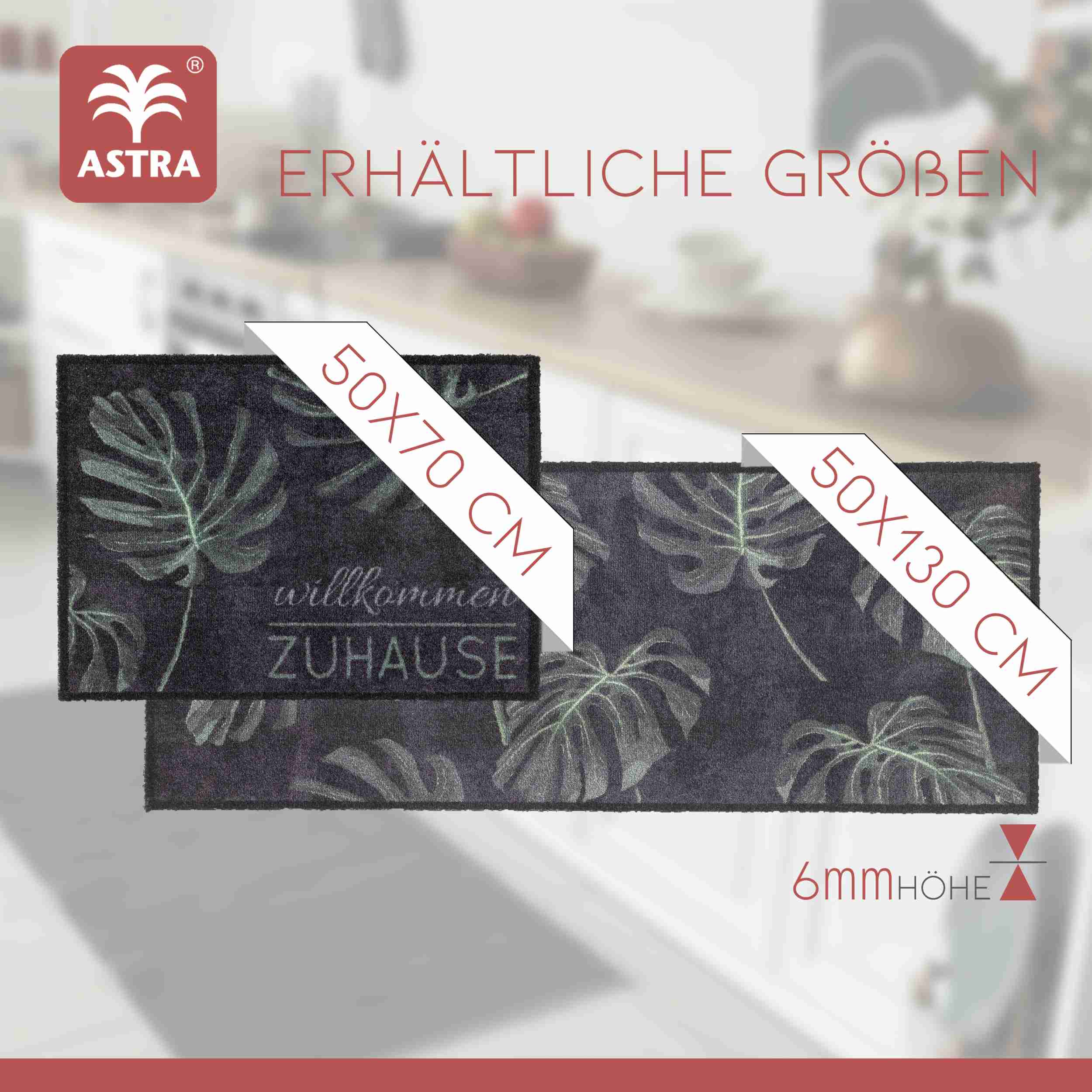 Fußmatte Felicido anthrazit in 2 Größen - WohnDirect.com - Heimtextilien und Wohnaccessoires