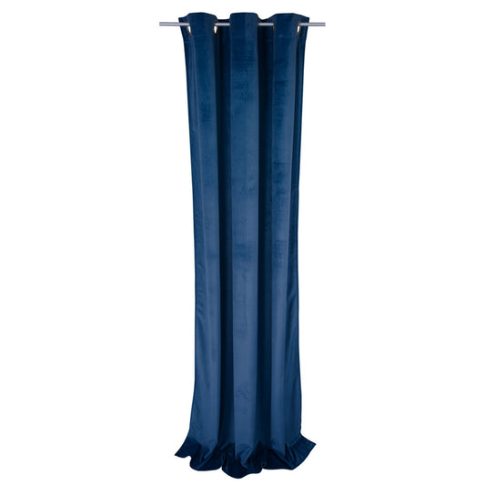 Ösenschal French Velvet • 135 x 245cm • UNI Design-Ösenvorhang-TOM TAILOR-Blau-135 x 245 cm-Wohndirect - Fußmatten, Badematten und mehr